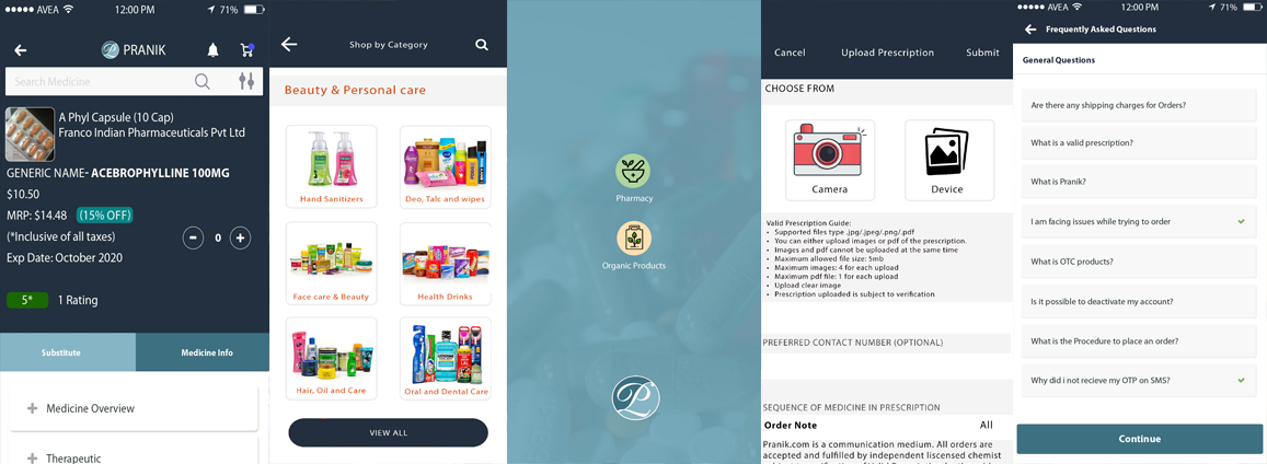 E-commerce App in Medicine Delivery